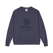 ZENIQBySAU | Zen Inspired Crewneck Sweatshirt, Unisex Garment Dyed Pullover, Comfortable Design, Ideal for Relaxation, Perfect Gift for Nature Lovers