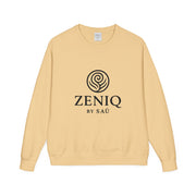 ZENIQBySAU | Zen Inspired Crewneck Sweatshirt, Unisex Garment Dyed Pullover, Comfortable Design, Ideal for Relaxation, Perfect Gift for Nature Lovers