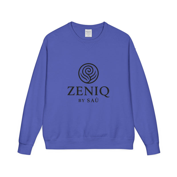 ZENIQBySAU | Zen Inspired Crewneck Sweatshirt, Unisex Garment Dyed Pullover, Comfortable Design, Ideal for Relaxation, Perfect Gift for Nature Lovers