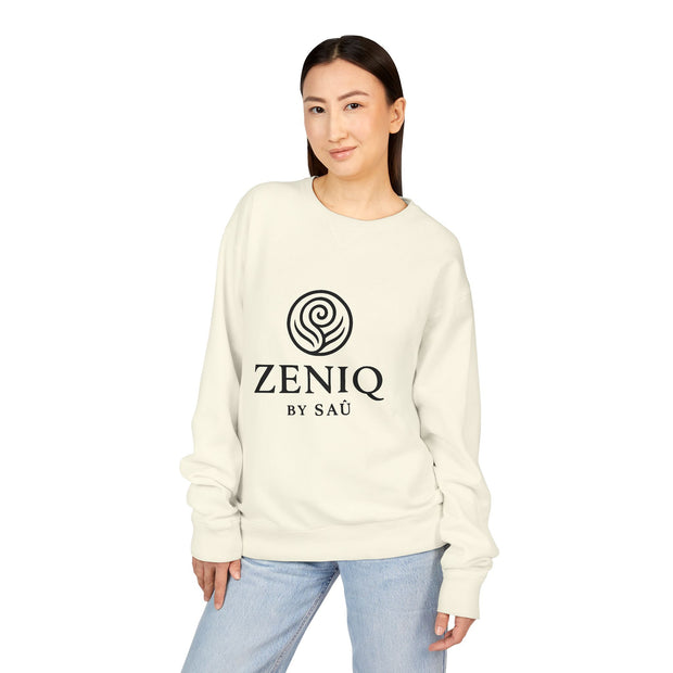 ZENIQBySAU | Zen Inspired Crewneck Sweatshirt, Unisex Garment Dyed Pullover, Comfortable Design, Ideal for Relaxation, Perfect Gift for Nature Lovers