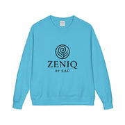ZENIQBySAU | Zen Inspired Crewneck Sweatshirt, Unisex Garment Dyed Pullover, Comfortable Design, Ideal for Relaxation, Perfect Gift for Nature Lovers
