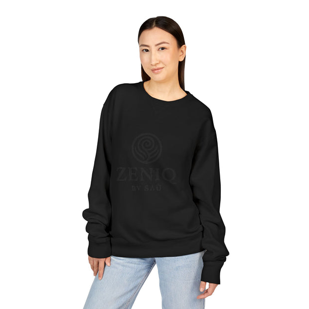ZENIQBySAU | Zen Inspired Crewneck Sweatshirt, Unisex Garment Dyed Pullover, Comfortable Design, Ideal for Relaxation, Perfect Gift for Nature Lovers