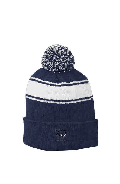ZENIQBySAÛ | Stripe Pom Beanie