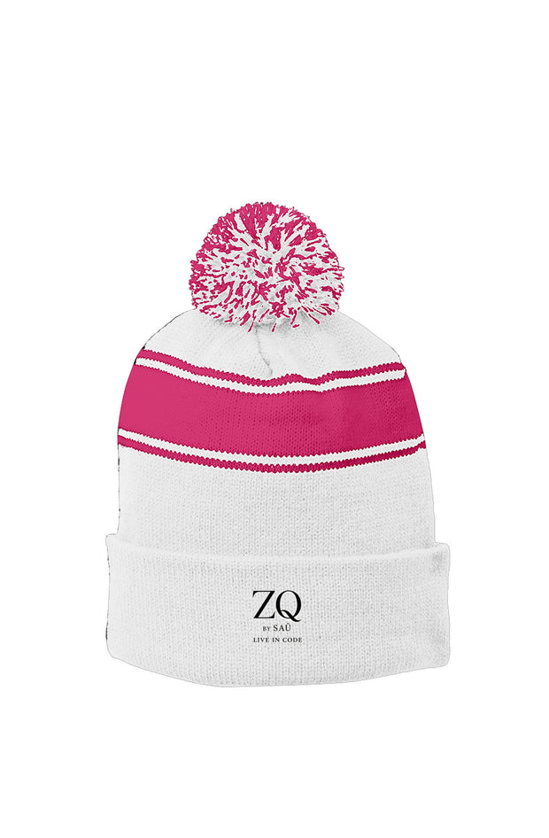ZENIQBySAÛ | Stripe Pom Beanie
