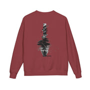 ZENIQBySAU | Zen Inspired Crewneck Sweatshirt, Unisex Garment Dyed Pullover, Comfortable Design, Ideal for Relaxation, Perfect Gift for Nature Lovers