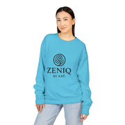 ZENIQBySAU | Zen Inspired Crewneck Sweatshirt, Unisex Garment Dyed Pullover, Comfortable Design, Ideal for Relaxation, Perfect Gift for Nature Lovers