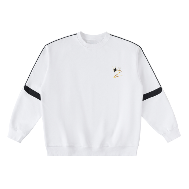 Oversized Crewneck Taped Sweatshirt