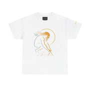 Artistic Unisex Heavy Cotton Tee - Minimalist Graphic Design, Casual Wear, Gift for Him/Her, Everyday Style, Summer Fashion