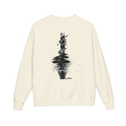 ZENIQBySAU | Zen Inspired Crewneck Sweatshirt, Unisex Garment Dyed Pullover, Comfortable Design, Ideal for Relaxation, Perfect Gift for Nature Lovers