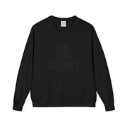 ZENIQBySAU | Zen Inspired Crewneck Sweatshirt, Unisex Garment Dyed Pullover, Comfortable Design, Ideal for Relaxation, Perfect Gift for Nature Lovers
