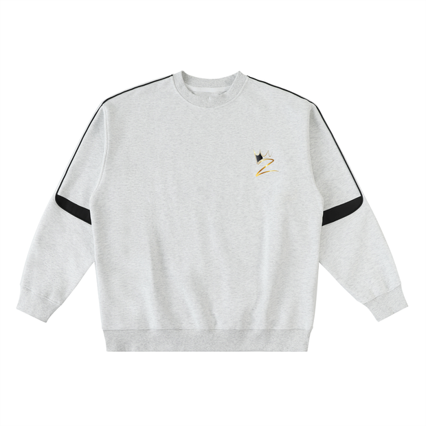 Oversized Crewneck Taped Sweatshirt