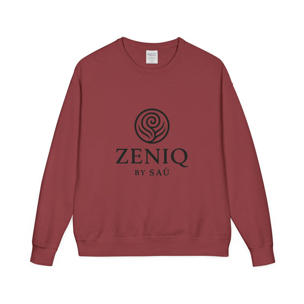 ZENIQBySAU | Zen Inspired Crewneck Sweatshirt, Unisex Garment Dyed Pullover, Comfortable Design, Ideal for Relaxation, Perfect Gift for Nature Lovers