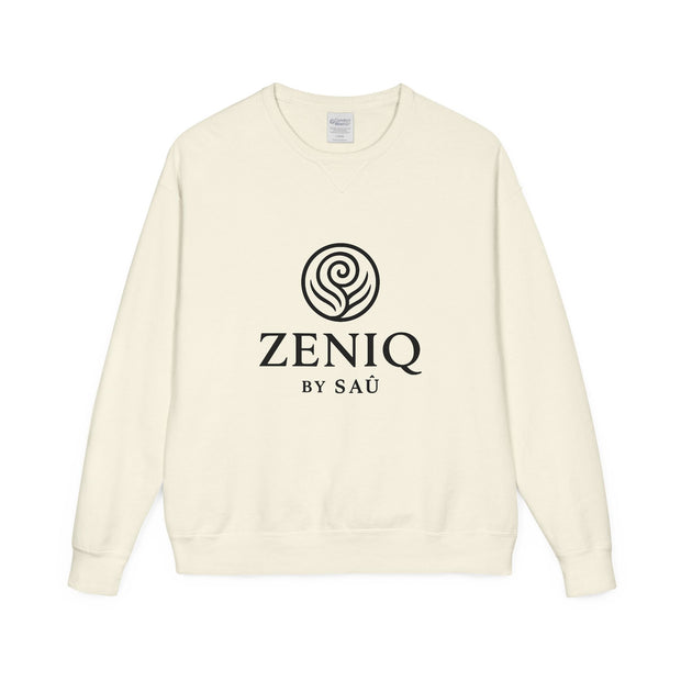 ZENIQBySAU | Zen Inspired Crewneck Sweatshirt, Unisex Garment Dyed Pullover, Comfortable Design, Ideal for Relaxation, Perfect Gift for Nature Lovers