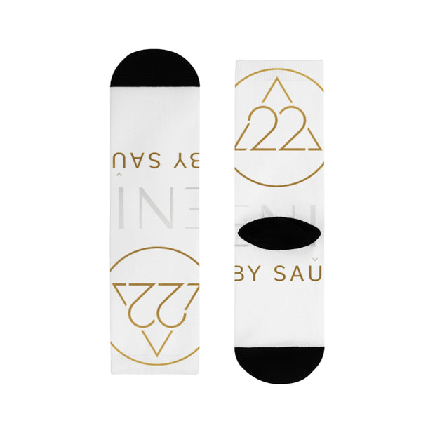 Chic Sublimation Crew Socks - Stylish Everyday Wear, Gifts for Friends, Athleisure, Fashion Accessories, Holiday Gift Ideas