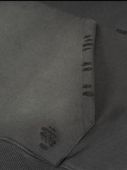 Frayed Sunfade Boxy Fleece Hoodie