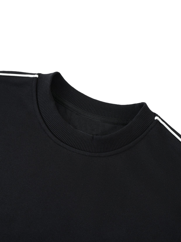Oversized Crewneck Taped Sweatshirt